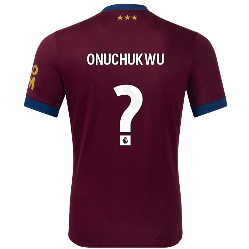 Danxen Hombre Camiseta Abube Onuchukwu #0 Marrón 2ª Equipación 2024/25 La Camisa