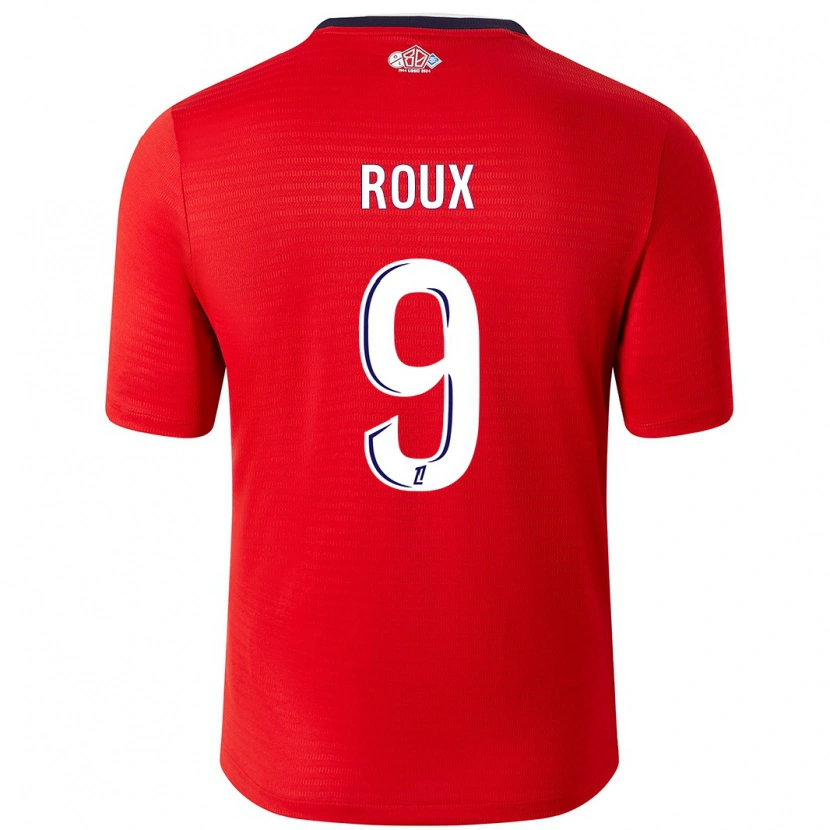 Danxen Mujer Camiseta Danielle Roux #9 Rojo Blanco 1ª Equipación 2024/25 La Camisa