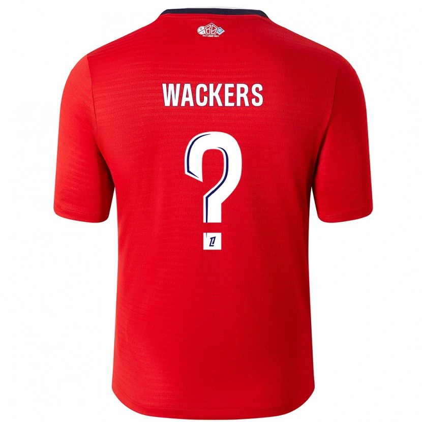 Danxen Mujer Camiseta Maxime Wackers #0 Rojo Blanco 1ª Equipación 2024/25 La Camisa