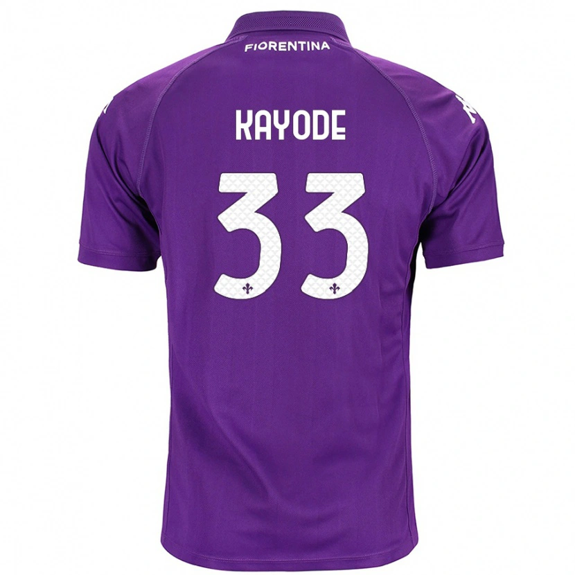 Danxen Mujer Camiseta Michael Kayode #33 Morado 1ª Equipación 2024/25 La Camisa