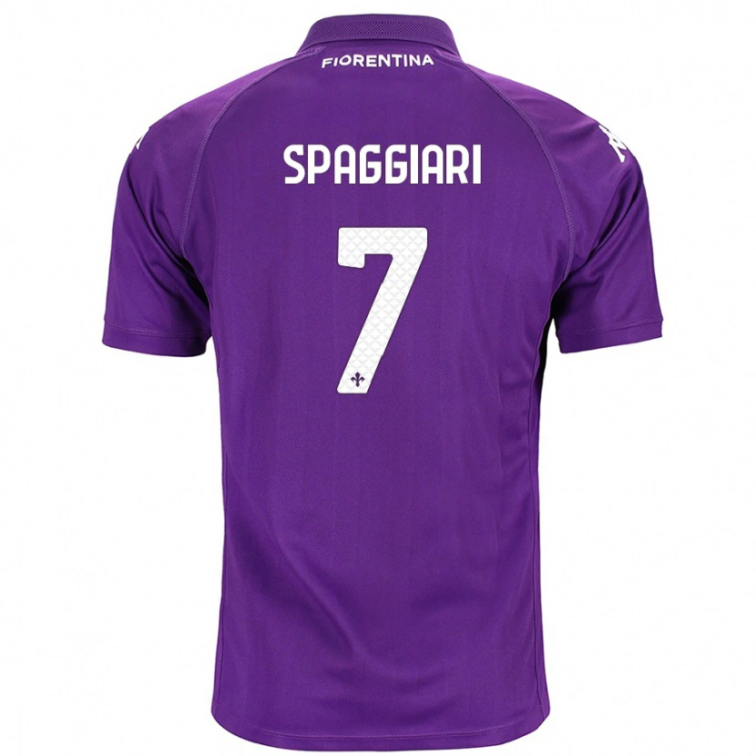 Danxen Mujer Camiseta Riccardo Spaggiari #7 Morado 1ª Equipación 2024/25 La Camisa