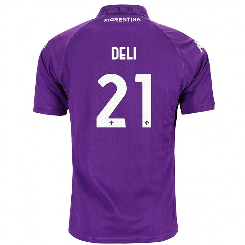 Danxen Mujer Camiseta Lapo Deli #21 Morado 1ª Equipación 2024/25 La Camisa