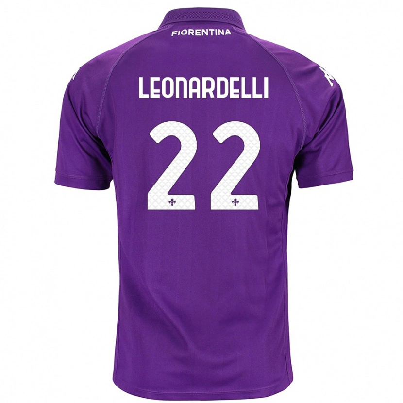 Danxen Mujer Camiseta Pietro Leonardelli #22 Morado 1ª Equipación 2024/25 La Camisa