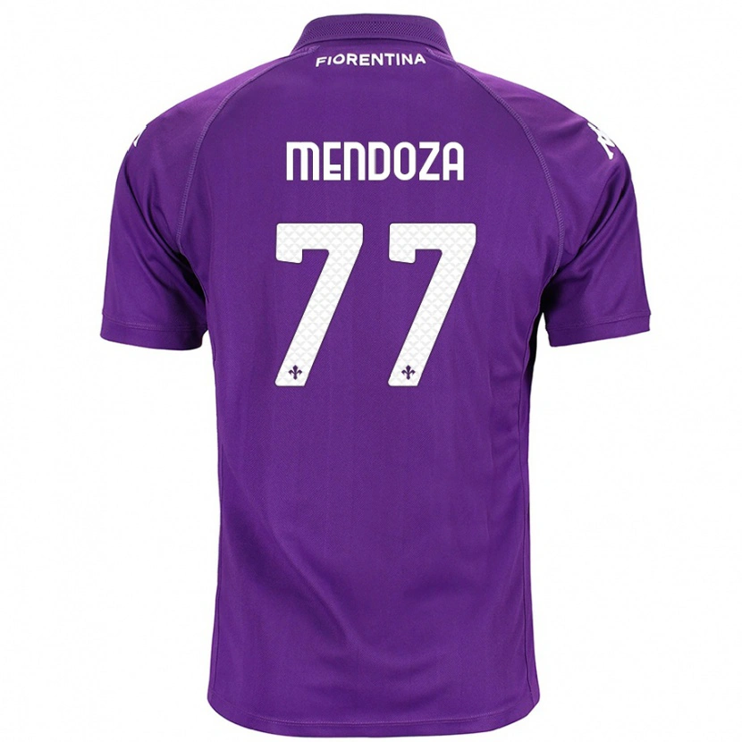 Danxen Mujer Camiseta William Mendoza #77 Morado 1ª Equipación 2024/25 La Camisa