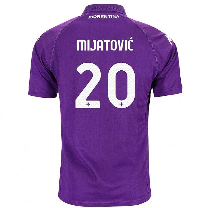 Danxen Mujer Camiseta Milica Mijatović #20 Morado 1ª Equipación 2024/25 La Camisa