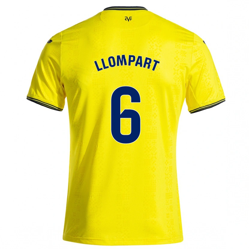 Danxen Mujer Camiseta María Llompart #6 Amarillo Negro 1ª Equipación 2024/25 La Camisa