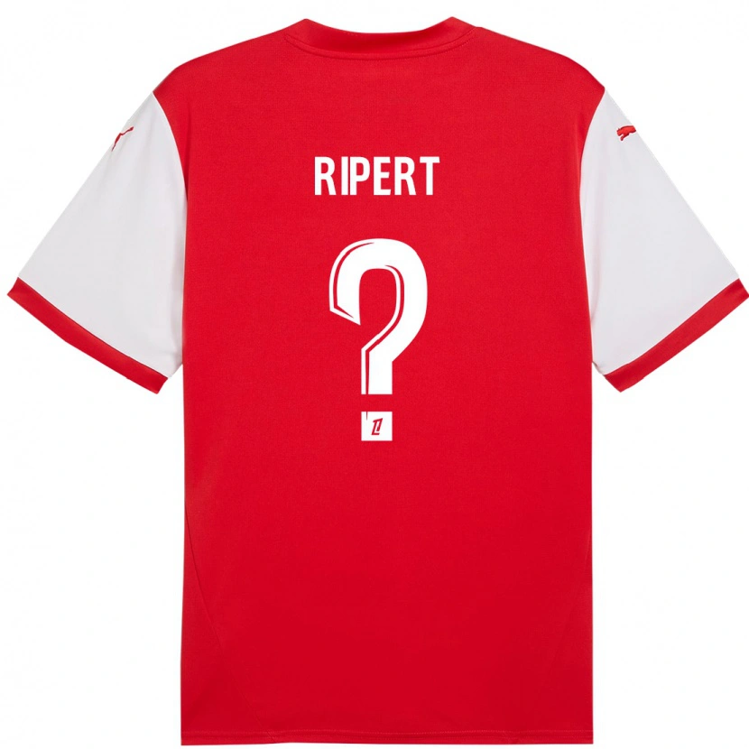 Danxen Mujer Camiseta Léo Ripert #0 Rojo Blanco 1ª Equipación 2024/25 La Camisa