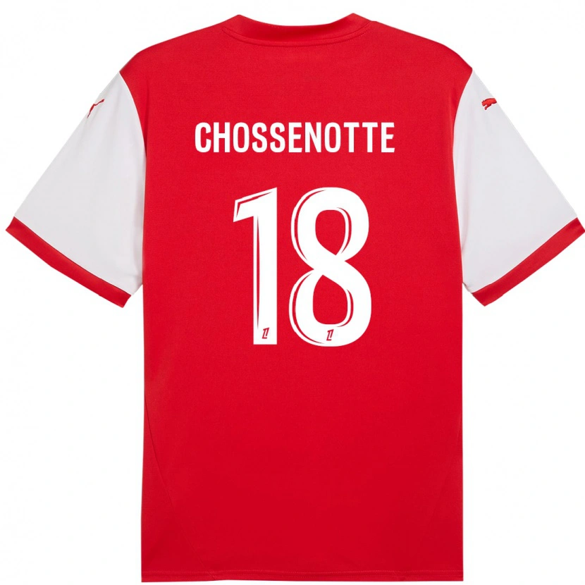 Danxen Mujer Camiseta Shana Chossenotte #18 Rojo Blanco 1ª Equipación 2024/25 La Camisa