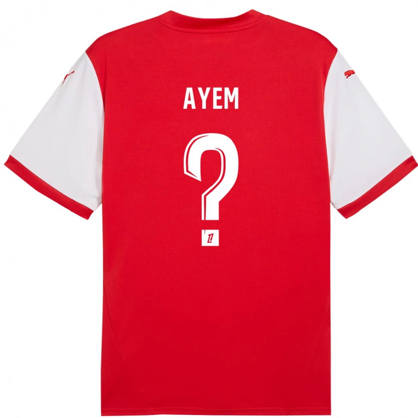 Danxen Mujer Camiseta Grégory Ayem #0 Rojo Blanco 1ª Equipación 2024/25 La Camisa