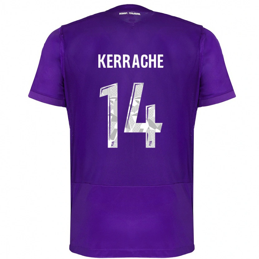 Danxen Mujer Camiseta Marina Kerrache #14 Morado Blanco 1ª Equipación 2024/25 La Camisa