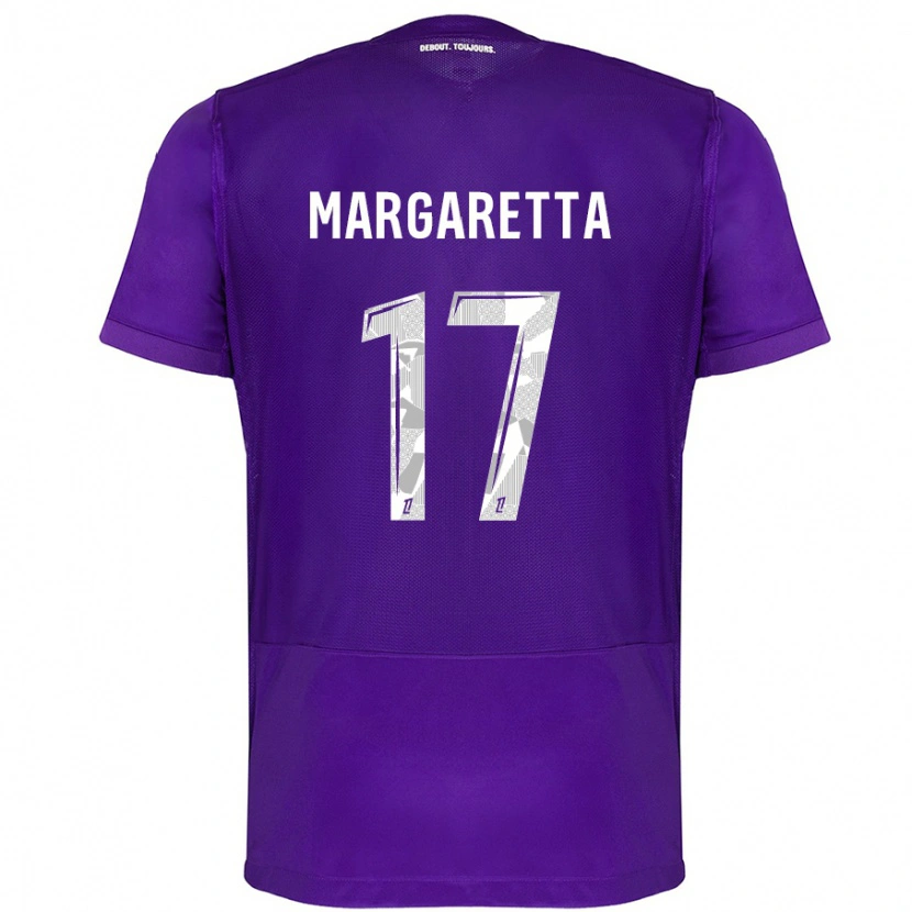 Danxen Mujer Camiseta Jessica Margaretta #17 Morado Blanco 1ª Equipación 2024/25 La Camisa