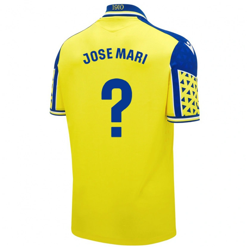 Danxen Mujer Camiseta José Mari #0 Amarillo Azul 1ª Equipación 2024/25 La Camisa