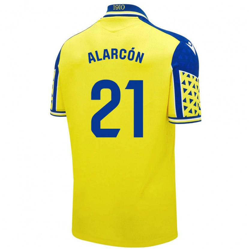 Danxen Mujer Camiseta Tomás Alarcón #21 Amarillo Azul 1ª Equipación 2024/25 La Camisa