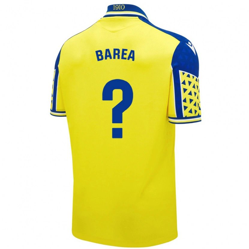 Danxen Mujer Camiseta Pablo Barea #0 Amarillo Azul 1ª Equipación 2024/25 La Camisa