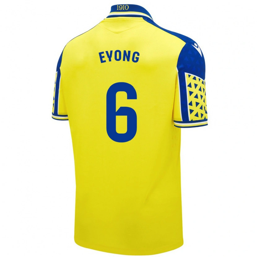 Danxen Mujer Camiseta Etta Eyong #6 Amarillo Azul 1ª Equipación 2024/25 La Camisa