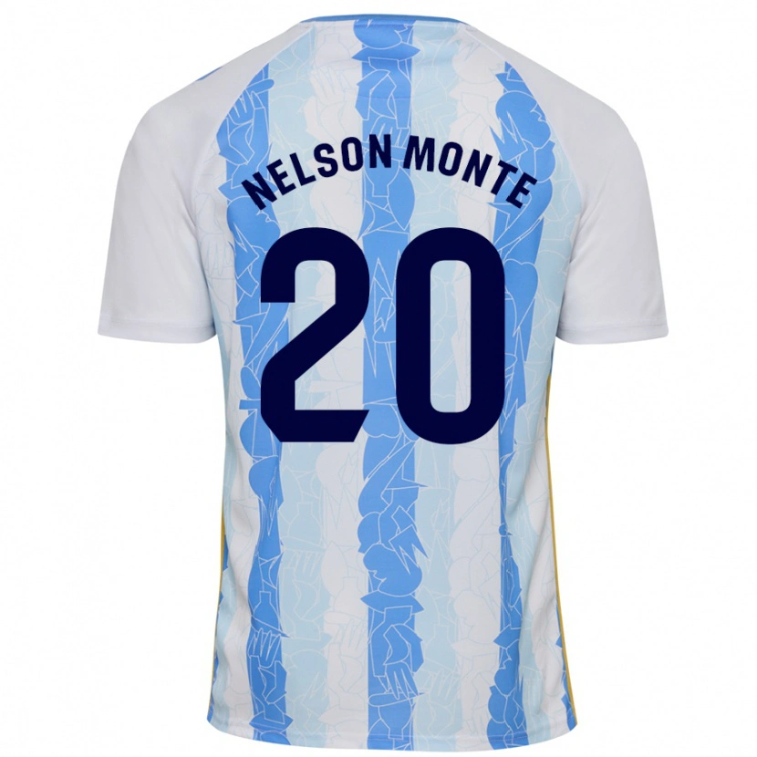 Danxen Mujer Camiseta Nélson Monte #20 Blanco Azul 1ª Equipación 2024/25 La Camisa