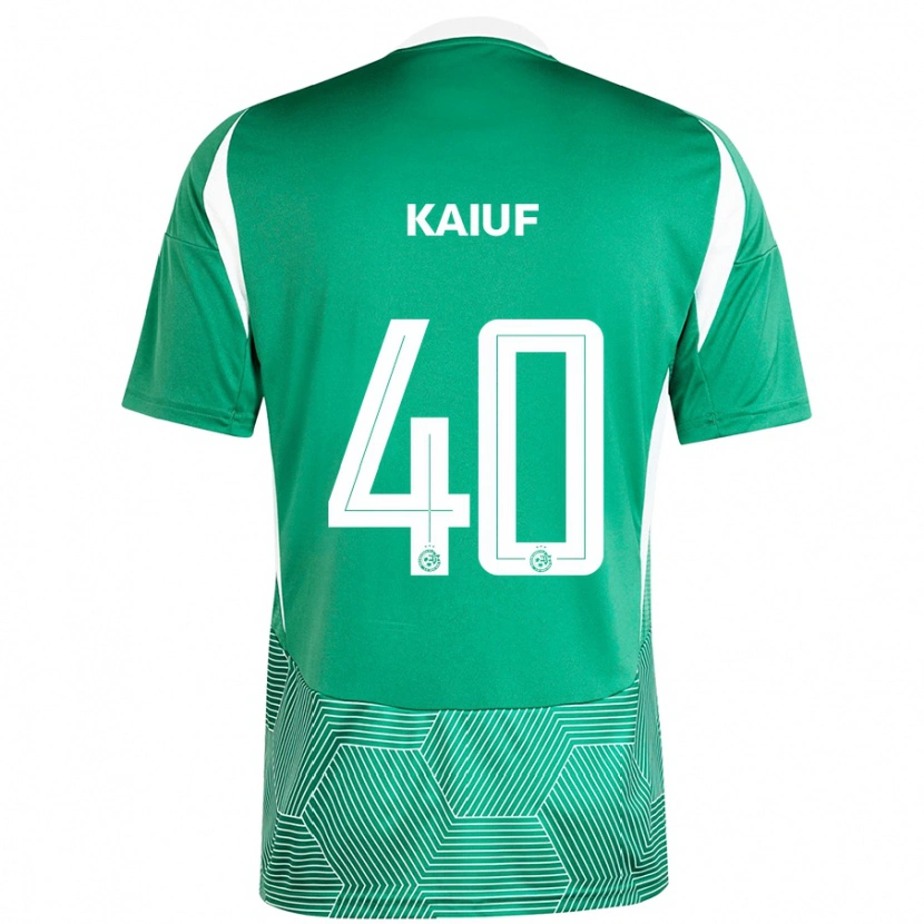 Danxen Mujer Camiseta Sharif Kaiuf #40 Verde Blanco 1ª Equipación 2024/25 La Camisa