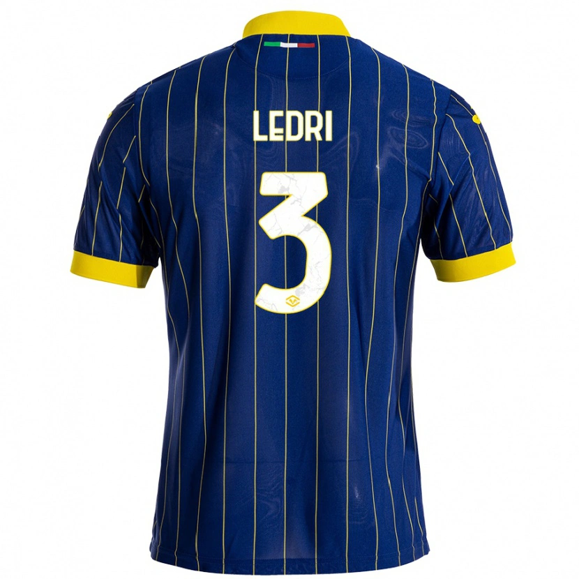 Danxen Mujer Camiseta Michela Ledri #3 Azul Amarillo 1ª Equipación 2024/25 La Camisa