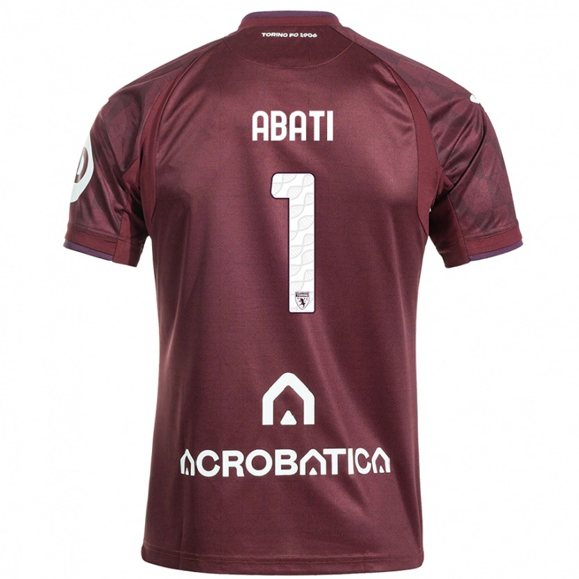 Danxen Mujer Camiseta Lorenzo Abati #1 Granate Blanco 1ª Equipación 2024/25 La Camisa