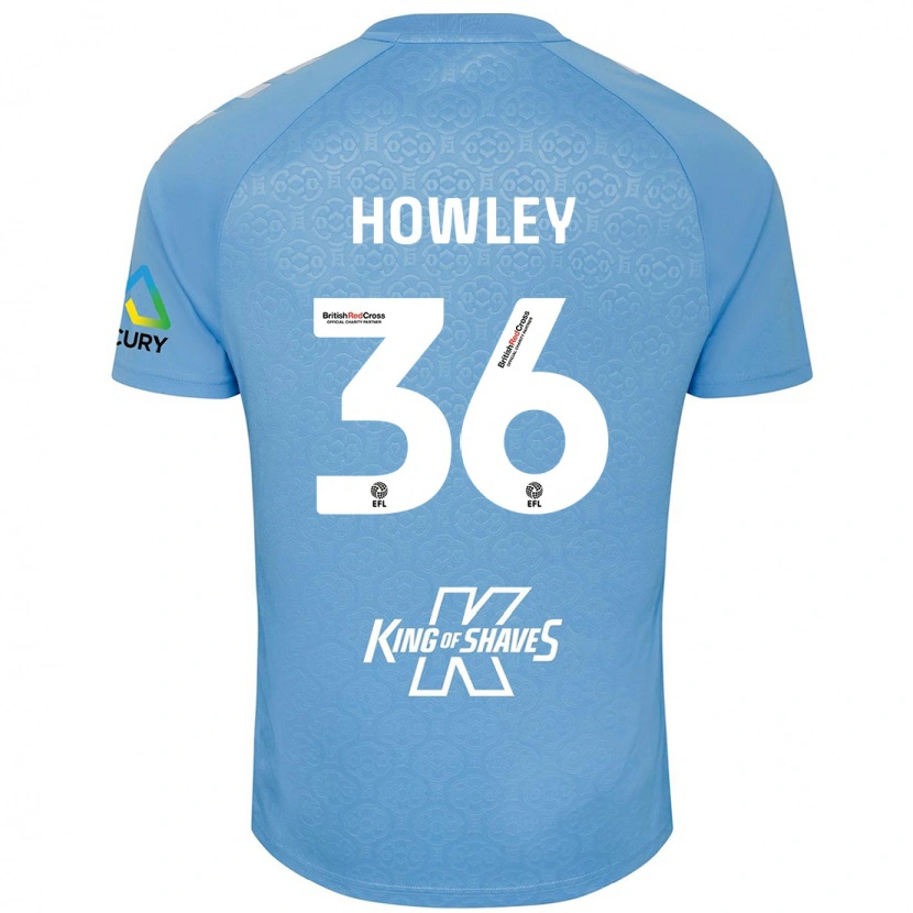 Danxen Mujer Camiseta Ryan Howley #36 Azul Blanco 1ª Equipación 2024/25 La Camisa