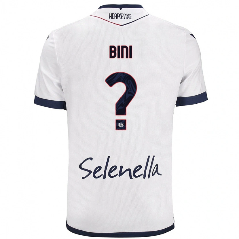 Danxen Mujer Camiseta Cesare Bini #0 Blanco Azul Real 2ª Equipación 2024/25 La Camisa