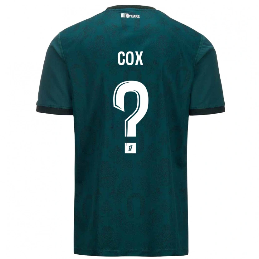 Danxen Mujer Camiseta Matthew Cox #0 Verde Oscuro 2ª Equipación 2024/25 La Camisa