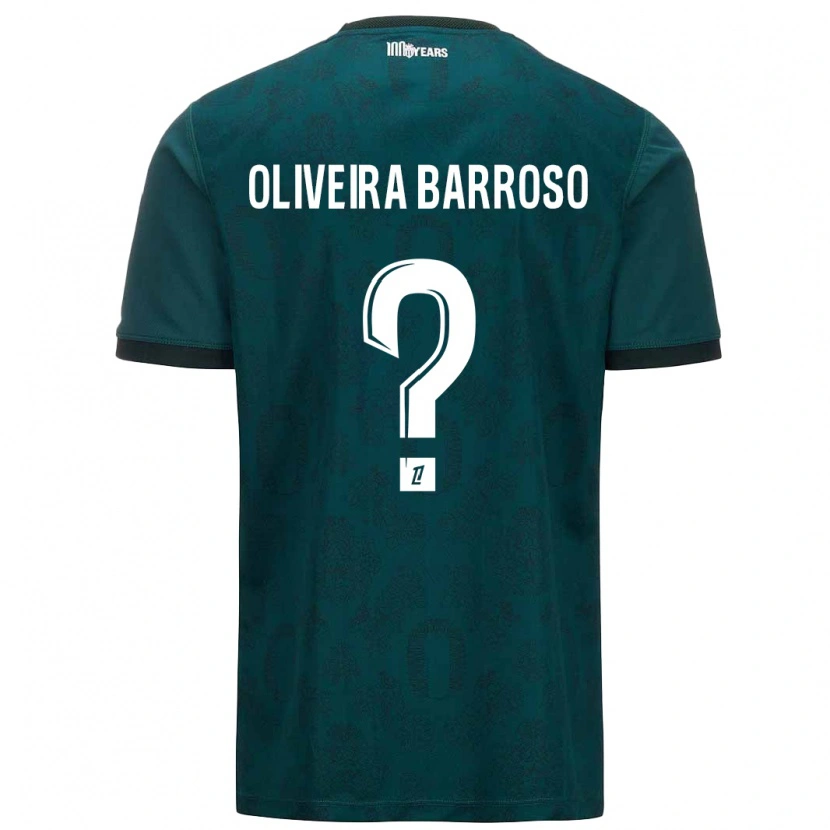 Danxen Mujer Camiseta Mickael Oliveira Barroso #0 Verde Oscuro 2ª Equipación 2024/25 La Camisa