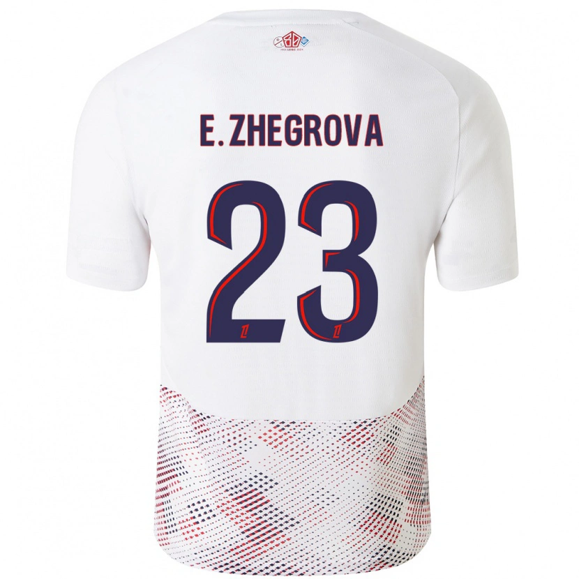 Danxen Mujer Camiseta Edon Zhegrova #23 Blanco Azul Real 2ª Equipación 2024/25 La Camisa