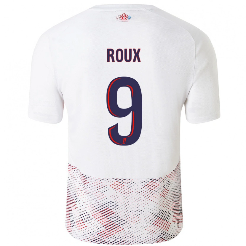 Danxen Mujer Camiseta Danielle Roux #9 Blanco Azul Real 2ª Equipación 2024/25 La Camisa