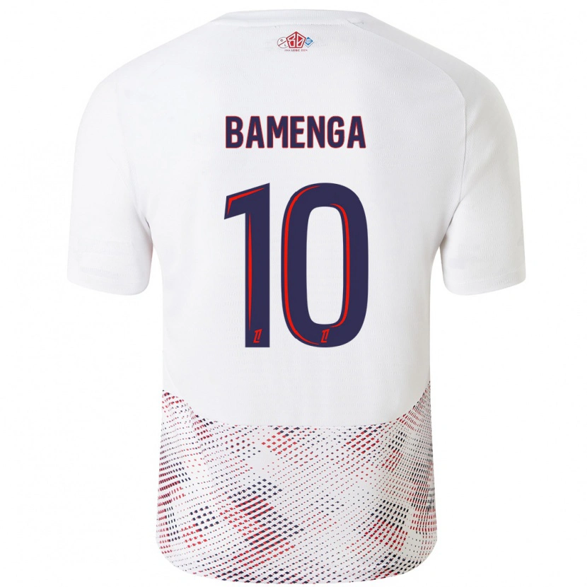 Danxen Mujer Camiseta Naomie Bamenga #10 Blanco Azul Real 2ª Equipación 2024/25 La Camisa