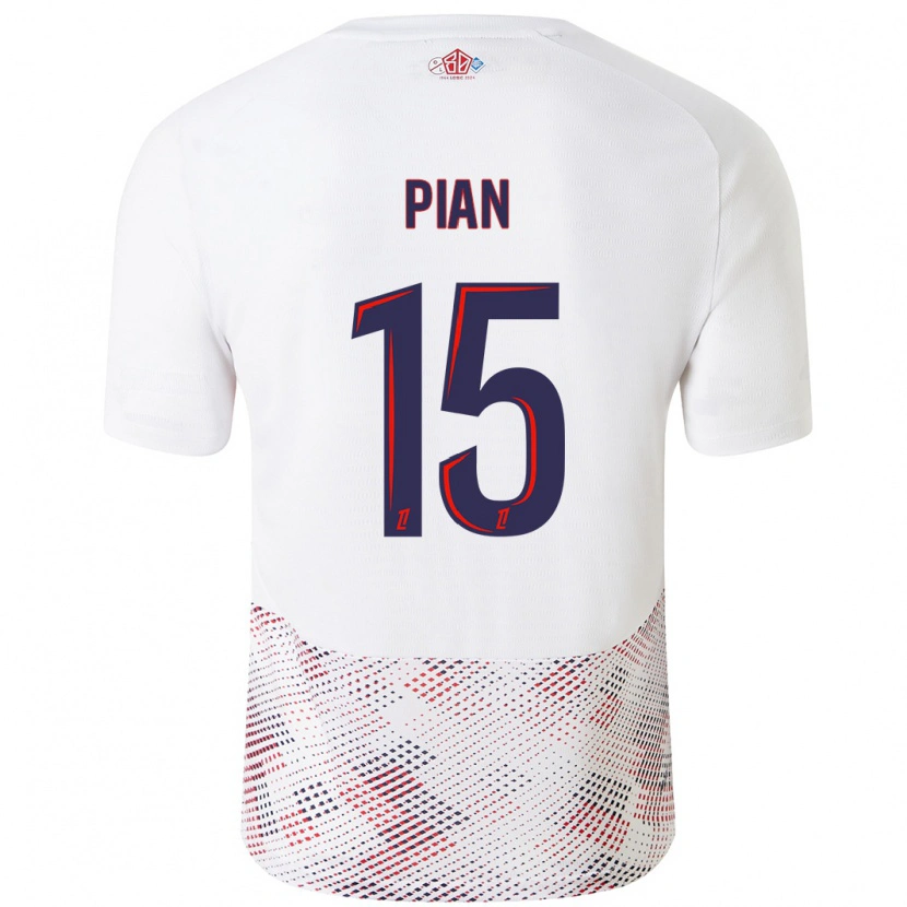 Danxen Mujer Camiseta Julie Pian #15 Blanco Azul Real 2ª Equipación 2024/25 La Camisa