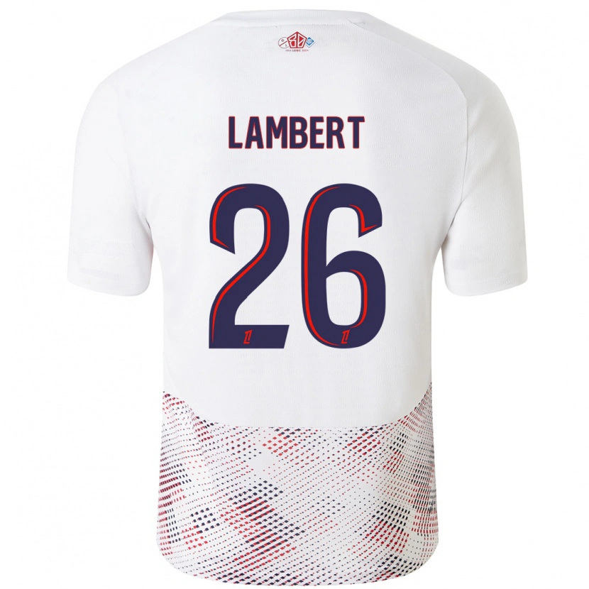 Danxen Mujer Camiseta Anaïs Lambert #26 Blanco Azul Real 2ª Equipación 2024/25 La Camisa