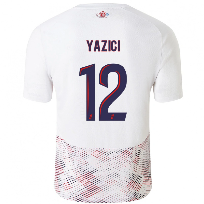 Danxen Mujer Camiseta Yusuf Yazici #12 Blanco Azul Real 2ª Equipación 2024/25 La Camisa