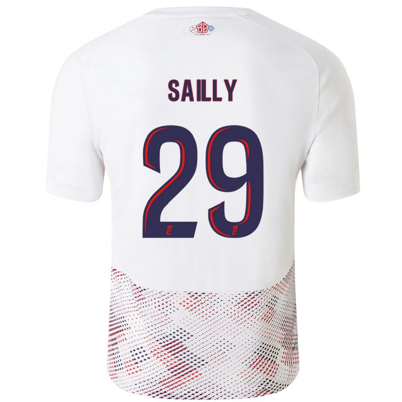 Danxen Mujer Camiseta Charlotte Sailly #29 Blanco Azul Real 2ª Equipación 2024/25 La Camisa