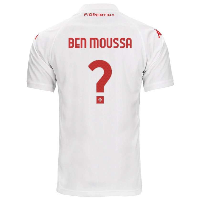 Danxen Mujer Camiseta Mehdi Ben Moussa #0 Blanco 2ª Equipación 2024/25 La Camisa