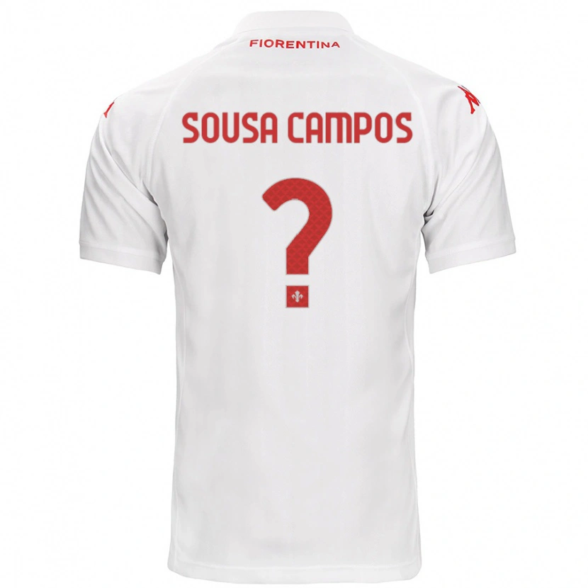 Danxen Mujer Camiseta Matteo Sousa Campos #0 Blanco 2ª Equipación 2024/25 La Camisa