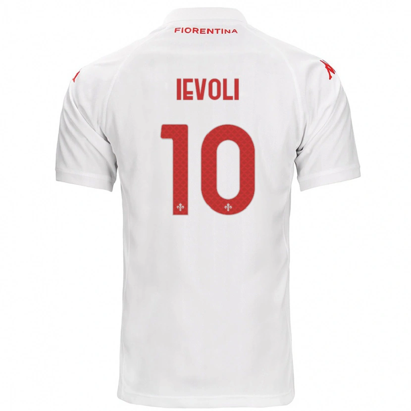 Danxen Mujer Camiseta Mattia Ievoli #10 Blanco 2ª Equipación 2024/25 La Camisa