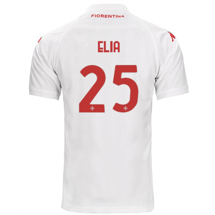 Danxen Mujer Camiseta Mirko Elia #25 Blanco 2ª Equipación 2024/25 La Camisa