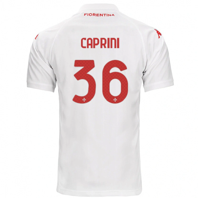 Danxen Mujer Camiseta Maat Daniel Caprini #36 Blanco 2ª Equipación 2024/25 La Camisa