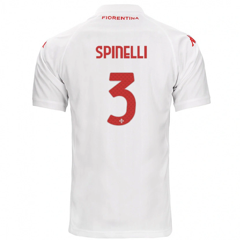 Danxen Mujer Camiseta Giorgia Spinelli #3 Blanco 2ª Equipación 2024/25 La Camisa