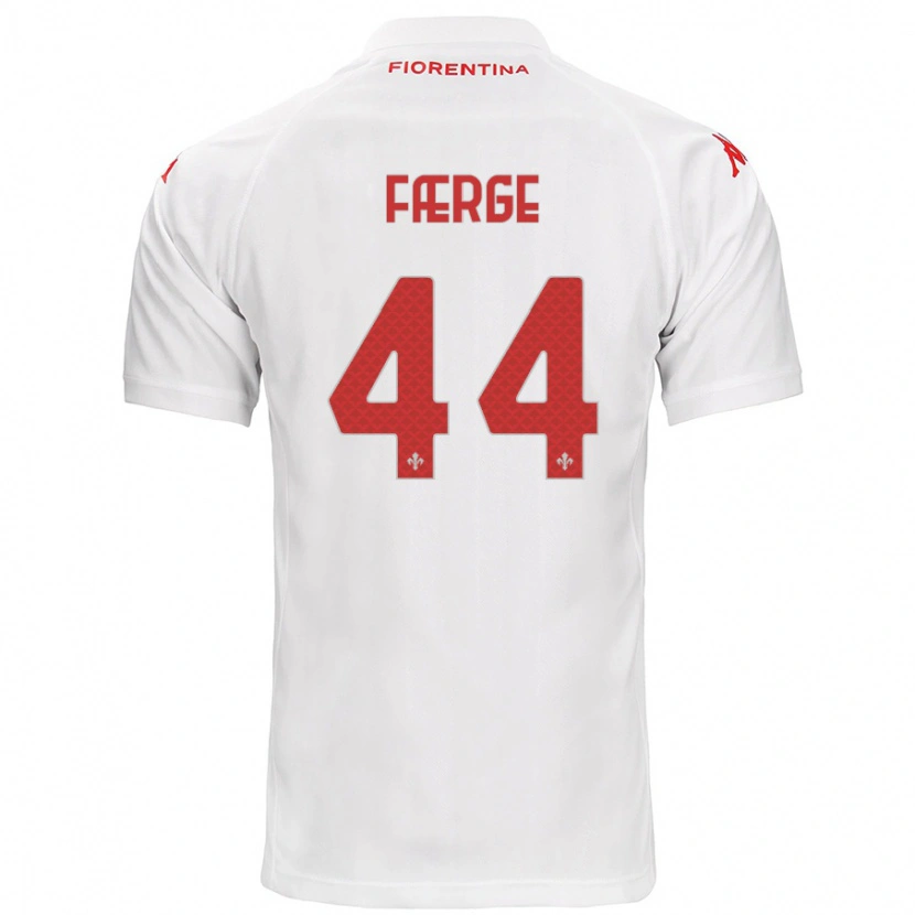 Danxen Mujer Camiseta Emma Færge #44 Blanco 2ª Equipación 2024/25 La Camisa