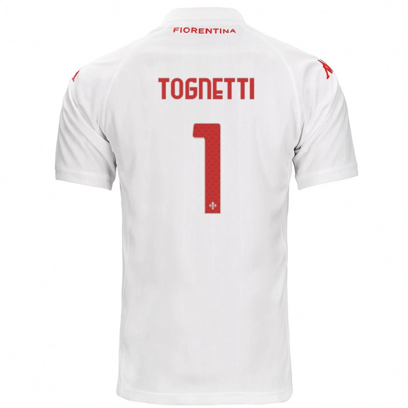 Danxen Mujer Camiseta Laerte Tognetti #1 Blanco 2ª Equipación 2024/25 La Camisa