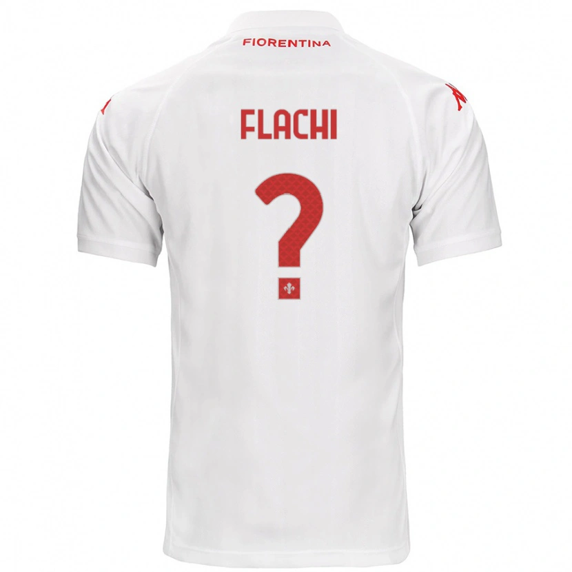 Danxen Mujer Camiseta Tommaso Flachi #0 Blanco 2ª Equipación 2024/25 La Camisa