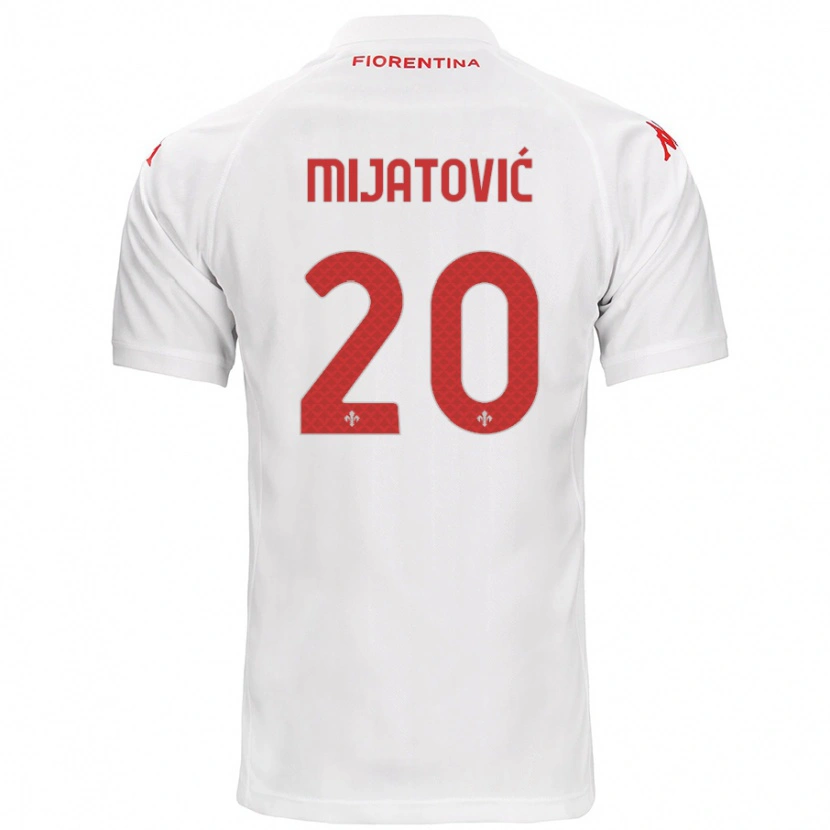 Danxen Mujer Camiseta Milica Mijatović #20 Blanco 2ª Equipación 2024/25 La Camisa