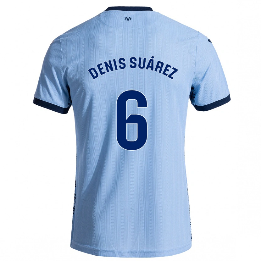 Danxen Mujer Camiseta Denis Suárez #6 Azul Cielo 2ª Equipación 2024/25 La Camisa