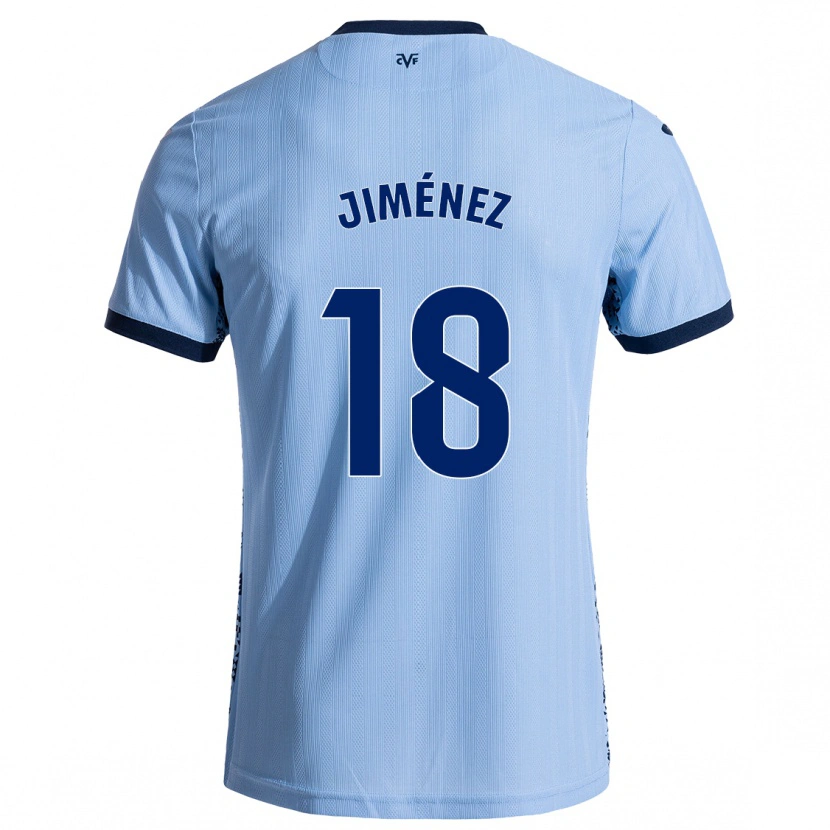 Danxen Mujer Camiseta Alex Jiménez #18 Azul Cielo 2ª Equipación 2024/25 La Camisa