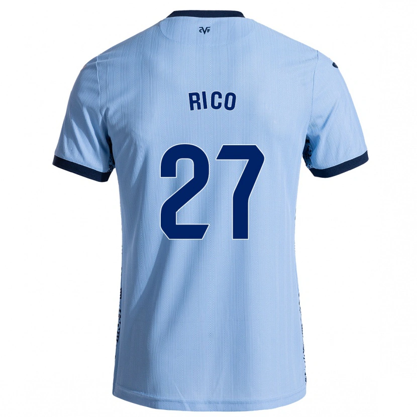 Danxen Mujer Camiseta Vera Rico #27 Azul Cielo 2ª Equipación 2024/25 La Camisa