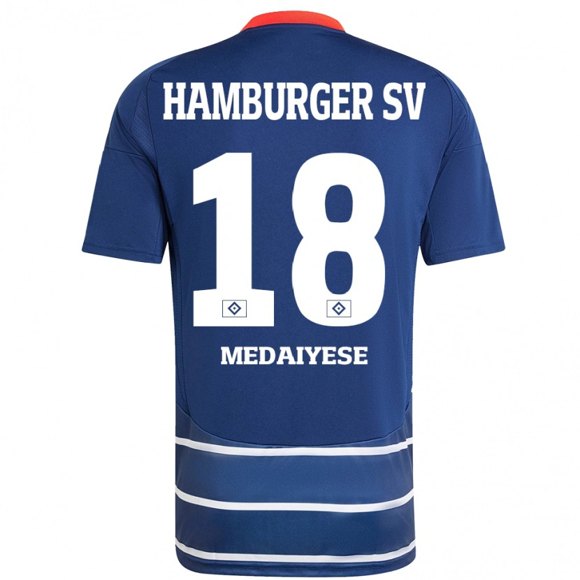 Danxen Mujer Camiseta Olamide Medaiyese #18 Azul Oscuro 2ª Equipación 2024/25 La Camisa