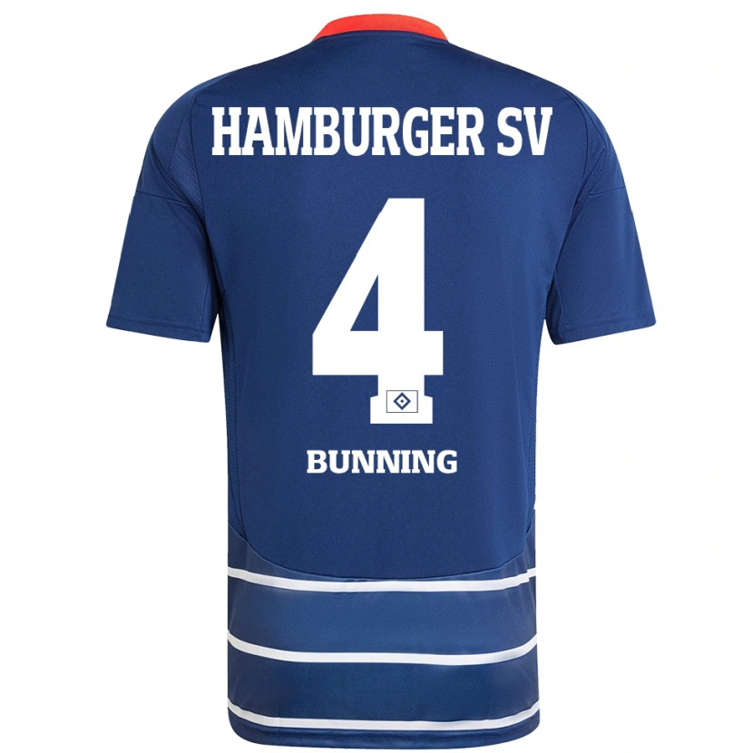 Danxen Mujer Camiseta Melina Bünning #4 Azul Oscuro 2ª Equipación 2024/25 La Camisa