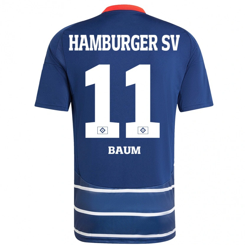 Danxen Mujer Camiseta Lisa Baum #11 Azul Oscuro 2ª Equipación 2024/25 La Camisa